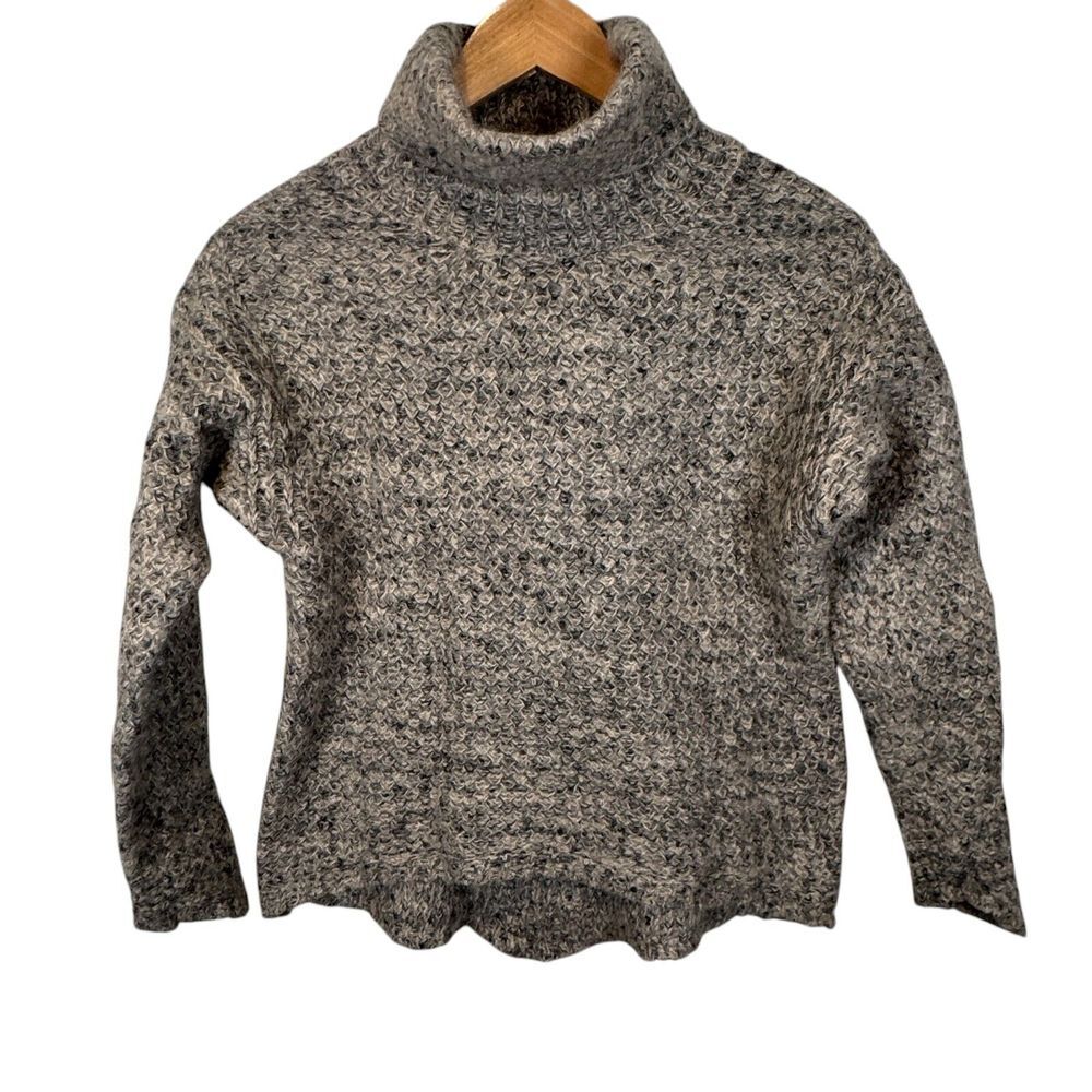 Brochu Walker Alpaca Turtleneck Sweater‎ Cowl Long Sleeve Tight Knit Size XSmall